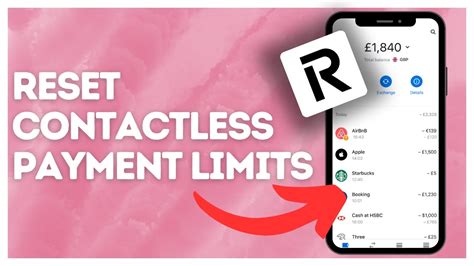 revolut reset contactless limit